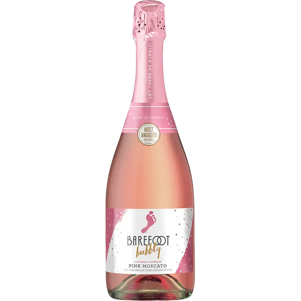 Barefoot Bubbly Pink Moscato, California