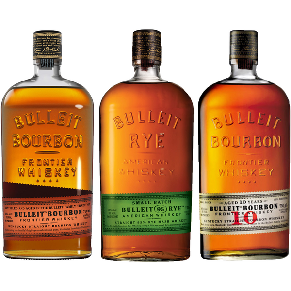 Bulleit Whiskey 3 Bottle Collection