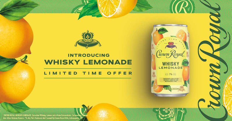 Crown Royal Whiskey Lemonade 4 Pack Cans