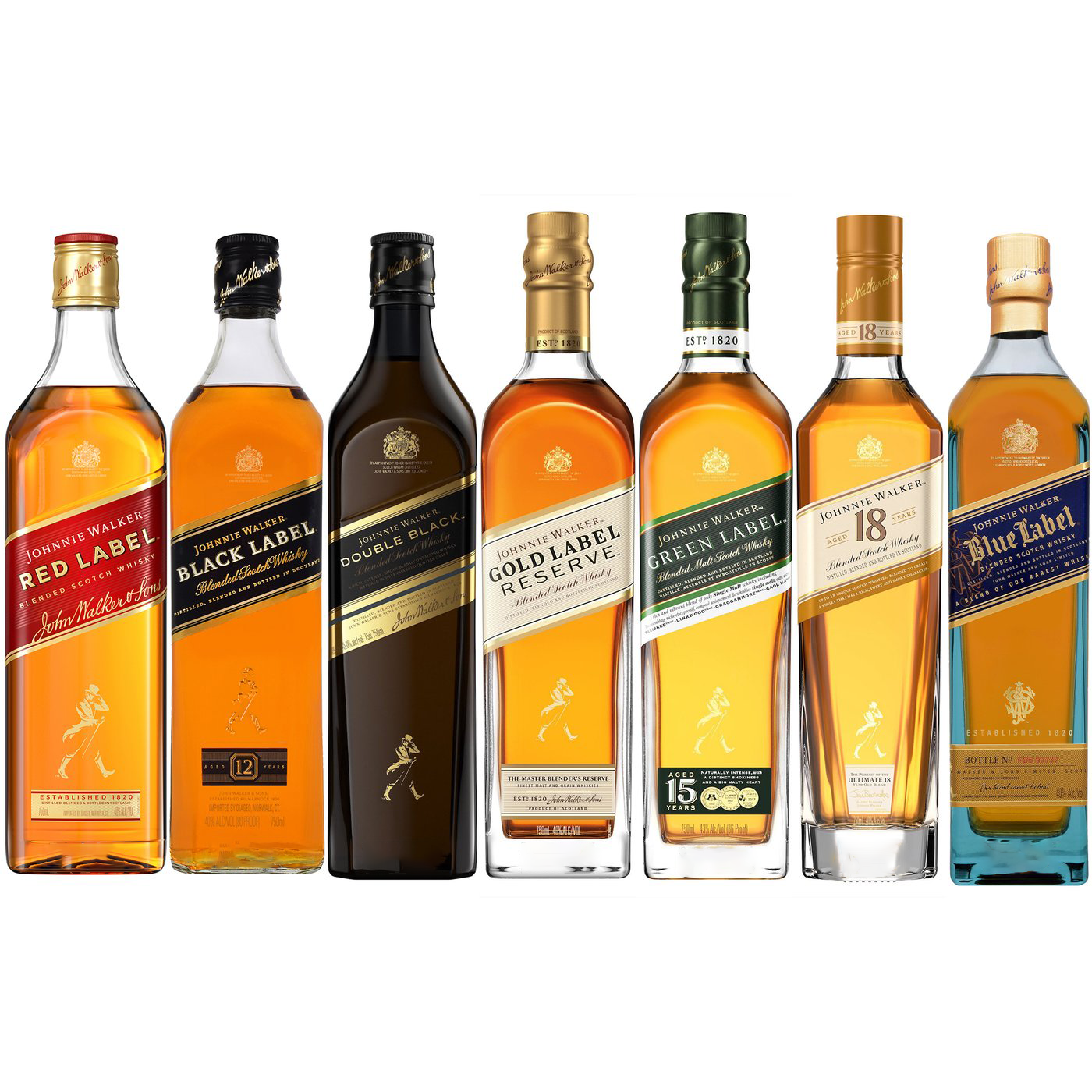 Johnnie Walker 7 Bottle Collection – Twin Oaks Wine & Spirits