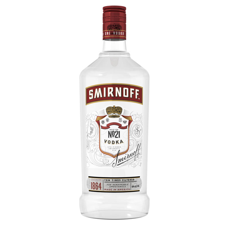 Reception Laboratorium Pind Smirnoff No. 21 Red Vodka 1.75 Liter Plastic Bottle – Twin Oaks Wine &  Spirits